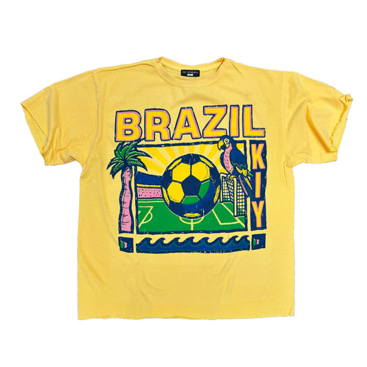 Kiy Studios "Futebol brasileiro" Maize T-Shirt