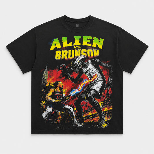 Kiy Studios "ALIEN VS NEW YORK" Black T-Shirt