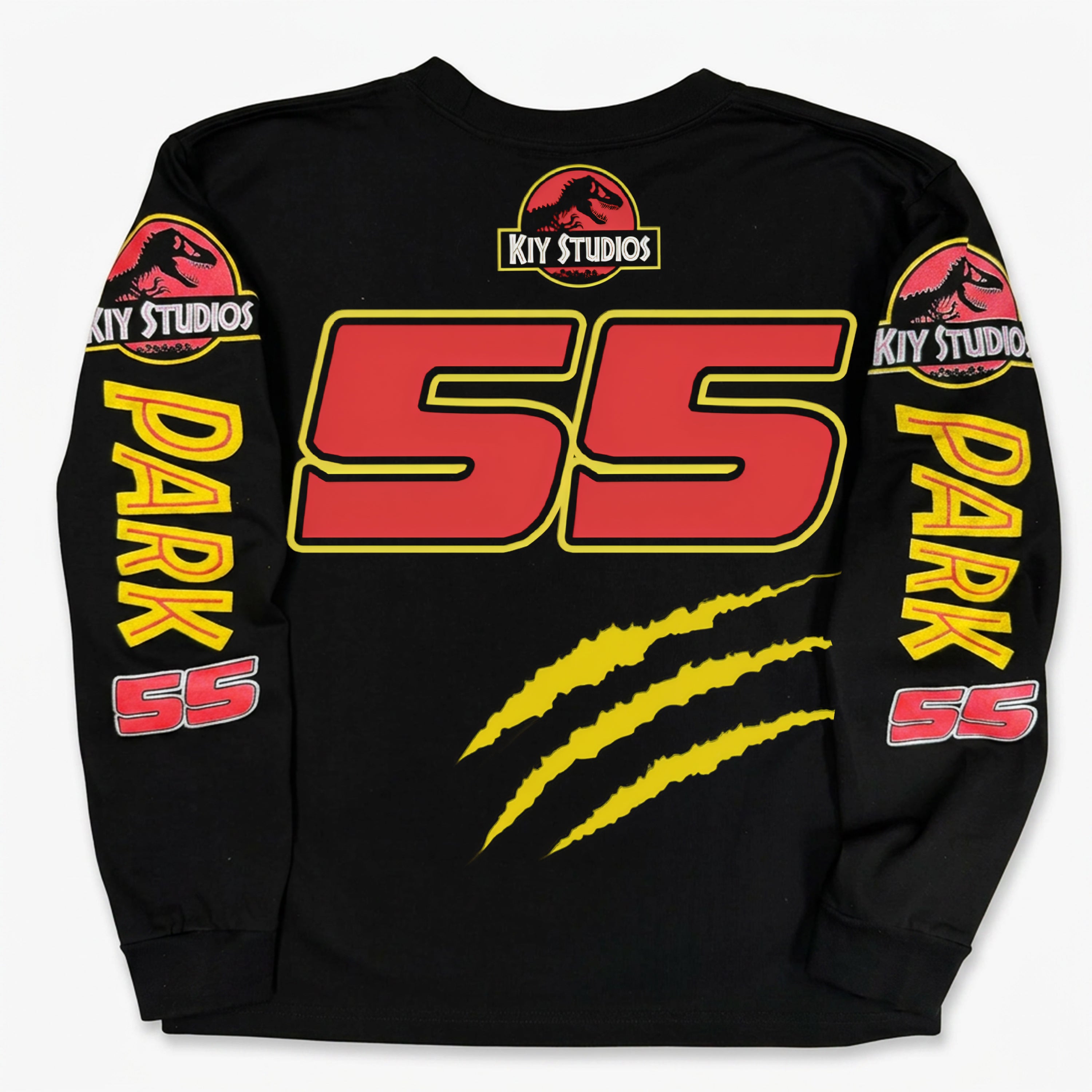 Kiy Studios "Dino Park" Racing LS T-Shirt