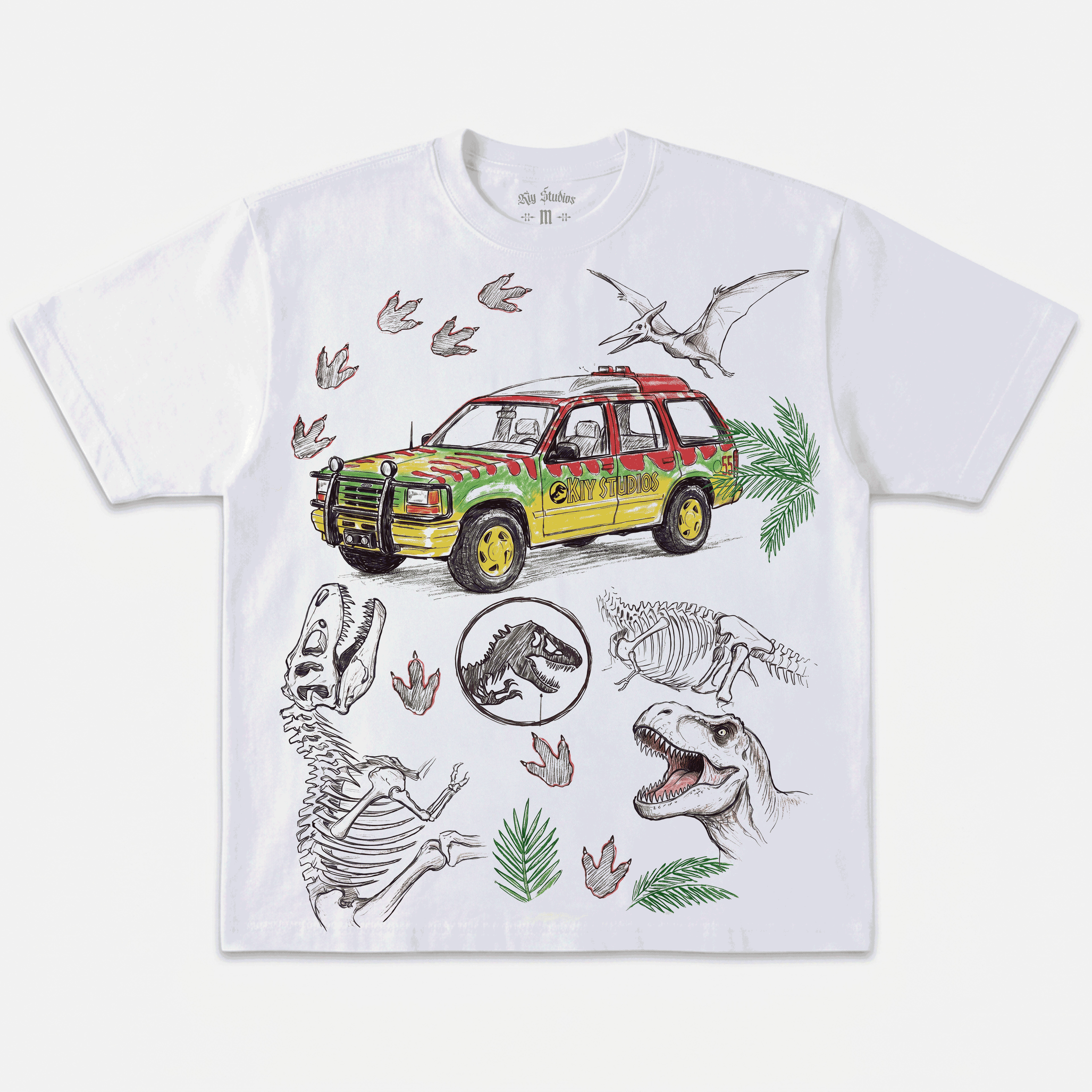 Kiy Studios "Dino Park" Achaeologist T-Shirt