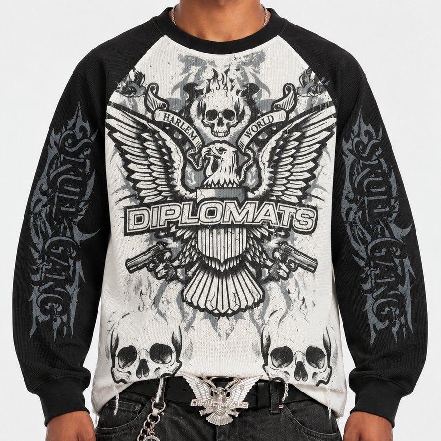 Kiy Studios Diplomats Skull Gang Thermal - Front