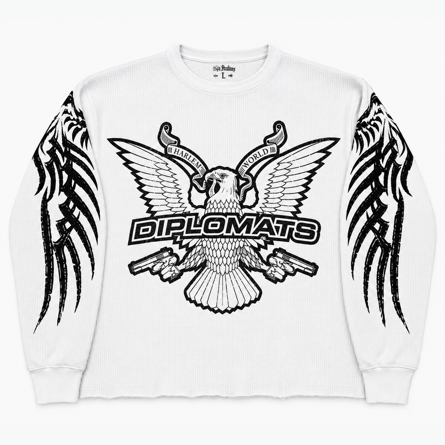 Diplomats Harlem World White Thermal front
