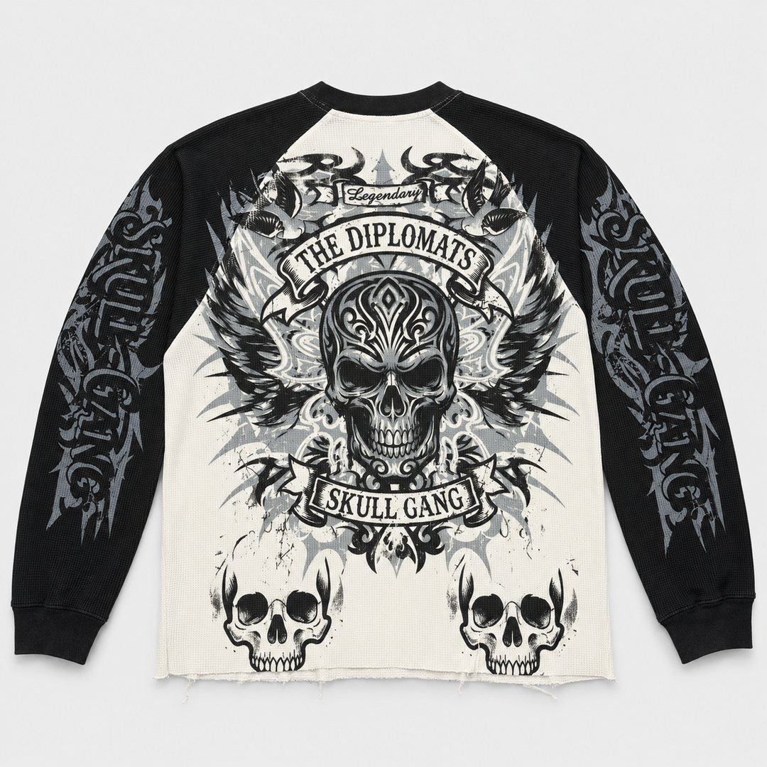 Kiy Studios Diplomats Skull Gang Thermal - Back