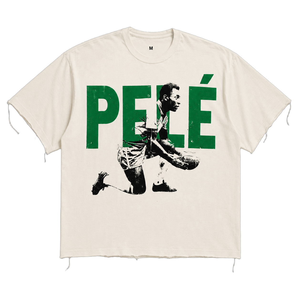 kiy-soccer-the-king-t-shirt-cream floating cutout