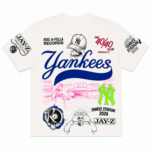 Live in the BX White tee, front and back flashing animation