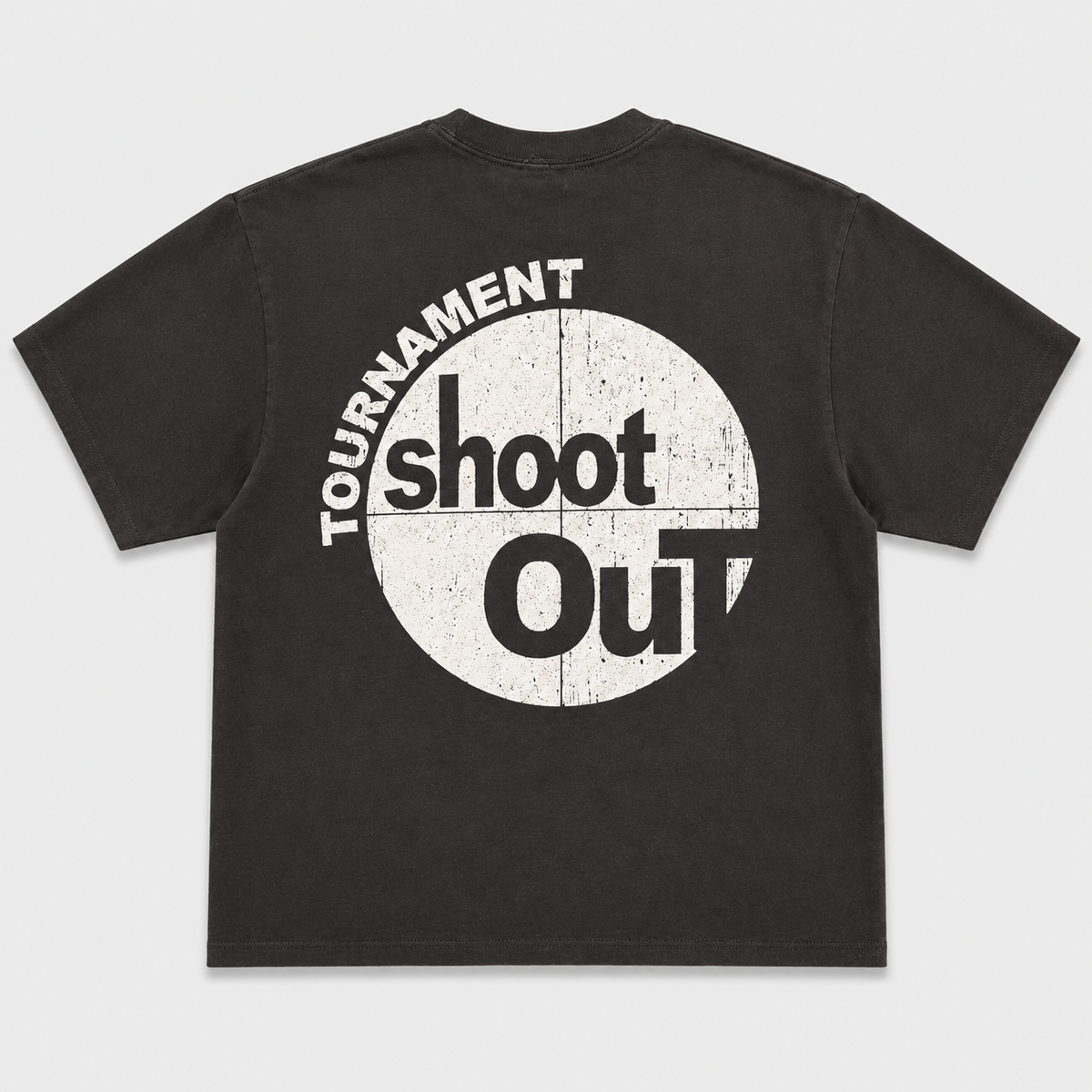 MOTAW tee back — Tournament Shoot Out crest