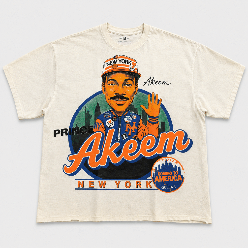 Coming To Queens T-Shirt front and back flashing animation