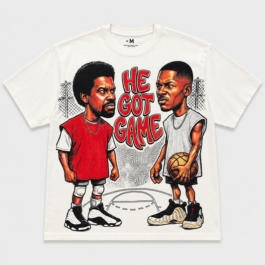 THEY GOT GAME tee, front and back flashing animation
